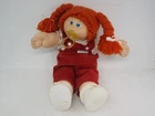 Vintage Cabbage Patch Kids Doll Red Yarn Pigtails Pacifier Blue Eyes Coleco 1982