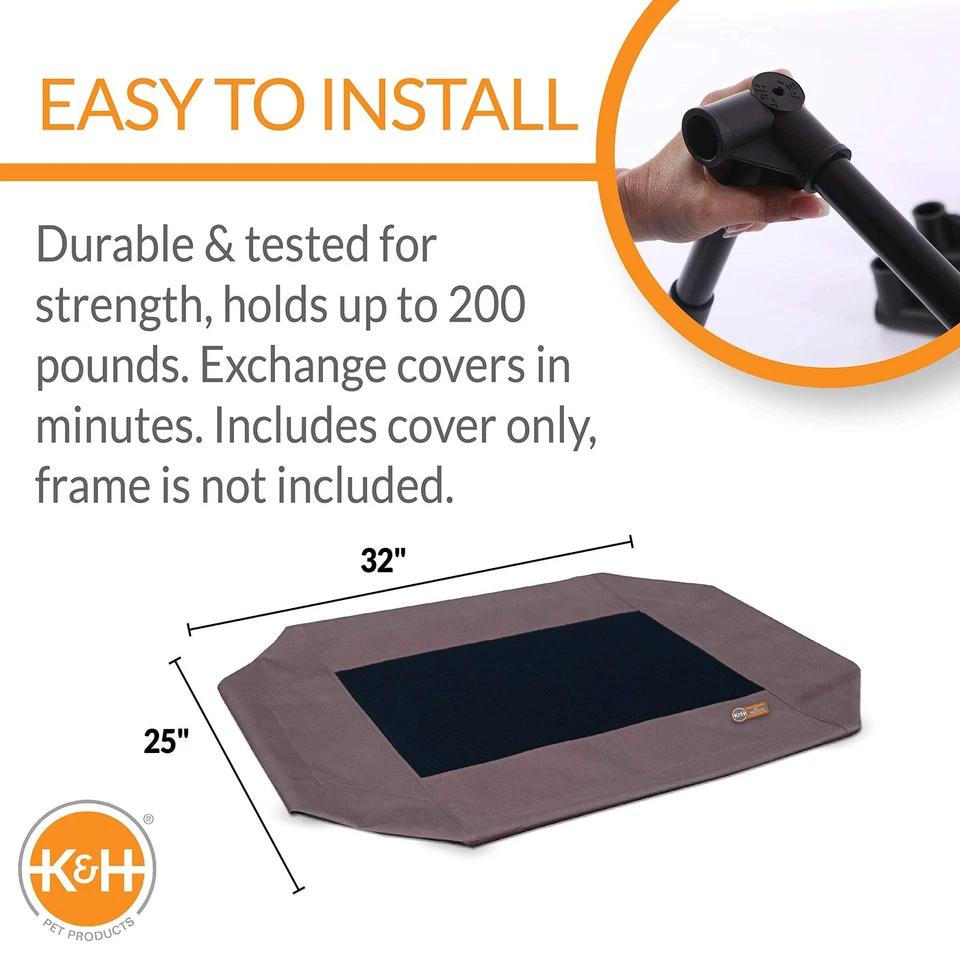 Dog Cot Cover, Designed to fit K&H Medium Pet Cots (Sold Separately), Indoor ... - Image 2 of 4