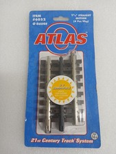ATLAS 6052 3 Rail O GAUGE 1-3/4" STRAIGHT TRACK 4 PIECE SET NICKEL SILVER RAIL