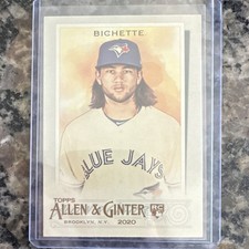2020 Topps Allen & Ginter Bo Bichette Rookie Base #112 Toronto Blue Jays