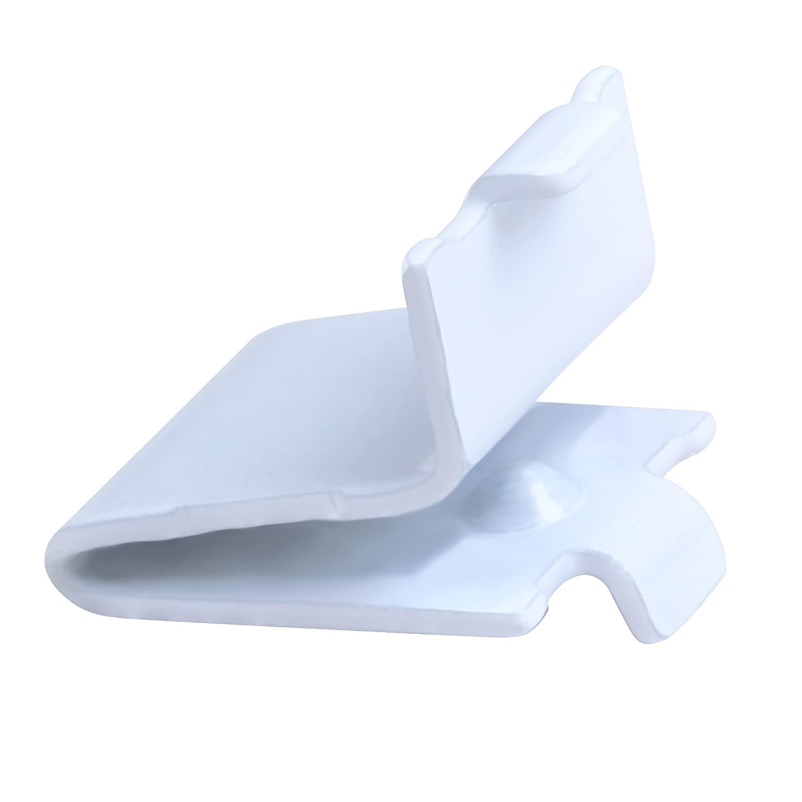 100 Pack Adjustable Steel White Shelf Support Clips for Pilaster Shelving