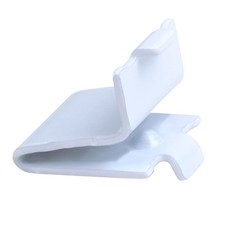 100 Pack Adjustable Steel White Shelf Support Clips for Pilaster Shelving
