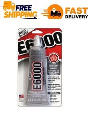 Eclectic E6000 Adhesive Glue, Industrial Strength, White, 800444, 2 fl. oz.