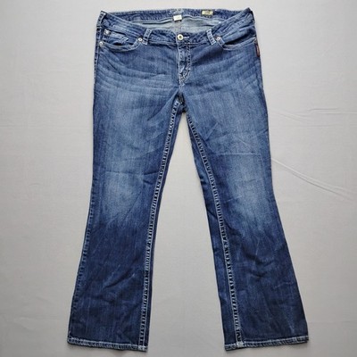 Silver Jeans Co Aiko Bootcut Blue Denim Jeans Womens Size 20  Medium Wash