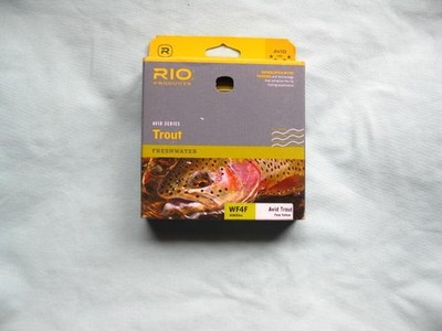 RIO PRODUCTS AVID TROUT SERIES WF4F 80 FT. PALE YELLOW DEVELOPED w/ TAPERS-NEW