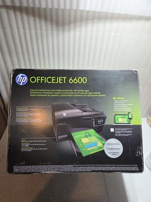 NEW HP OfficeJet 6600 Wireless All-in-One Inkjet Printer with Scan Fax