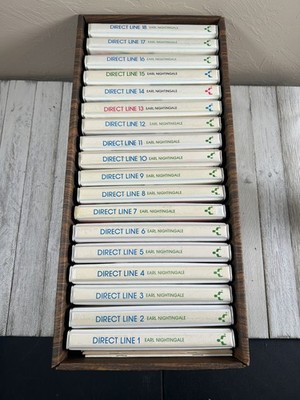 Earl Nightingale Direct Line 1-18 (Missing 14) Cassette Set w/ CARDBOARD CASE