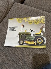 John Deere 140 112 RARE Patio Custom Color Brochure Lawn Garden Tractor Catalog