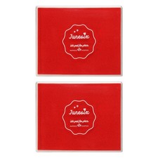 2Pcs Large Red Stamp Ink Pad, Washable Craft Stamps Inkpad