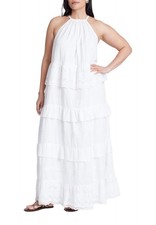 ELOQUII Women's Plus Size Lace Detail Aline Dress - 20, Jet Stream