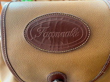 FACONNABLE VINTAGE SAC MARIN EN TOILE ENDUITE ET CUIR  FRENCH VINTAGE DUFFLE BAG