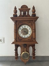 Tolle Antike Wanduhr Pendeluhr Holz