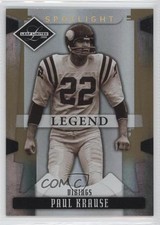 2008 Leaf Limited Legend Spotlight Gold 5/49 Paul Krause #169 HOF 1r5