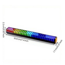 Musikrhythmuslicht F&uuml;rs Auto, RGB-LED Mit Audio-Reaktion, Ambientebeleuchtung,