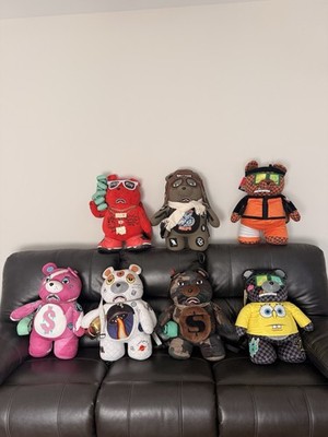 Sprayground Limited Edition Plush Bear Backpack Soulja SpongeBob Patch Medium