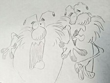 Vintage RAID Bug Spray TV COMMERCIAL Animation Production Pencil Drawing C9