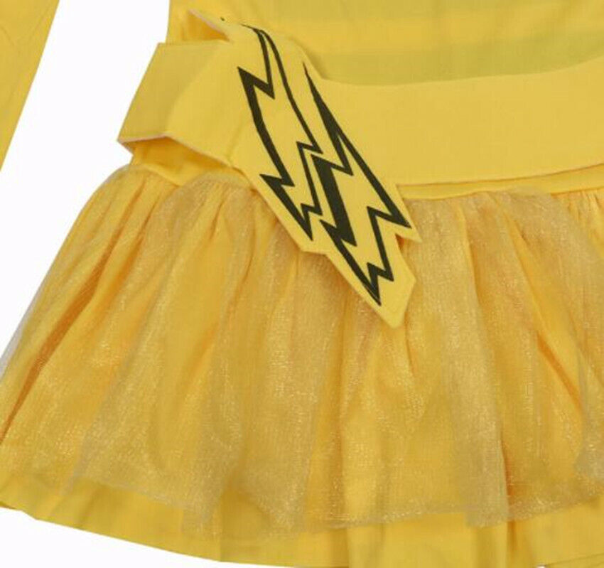 Z-C1-1 Pokemon Pikachu Womens Halloween Dress Fancy Cosplay Cartoon Costume