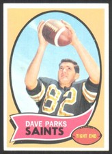 1970 Topps Dave Parks New Orleans Saints #74