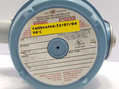 UNITED ELECTRIC B121-120 120 SERIES EXPLOSION PROOF TEMPERATURE SWITCH - Picture 2 of 15