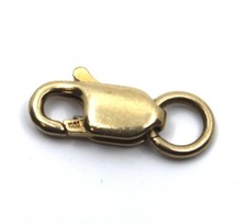 14K Solid Yellow Gold Lobster Clasp 9mm Necklace Bracelet Replacement