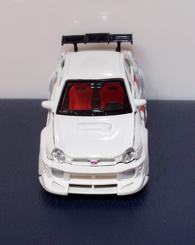 SUBARU IMPREZA WRX STI - MODELLINO METALLO/PLASTICA ANNI 80 - Foto 3 di 4