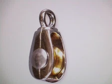 3-Chrome Fixed Eye Pulleys Eye Width 3/16" Rope Dia. 3/16" Load Cap. 15 Lb New