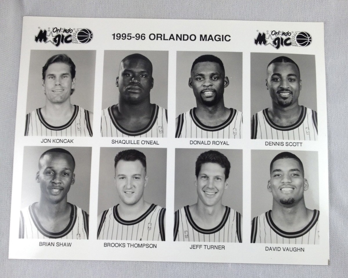 NBA 1995-96 Orlando Magic Individual Player & Coaches 8x10 Photo