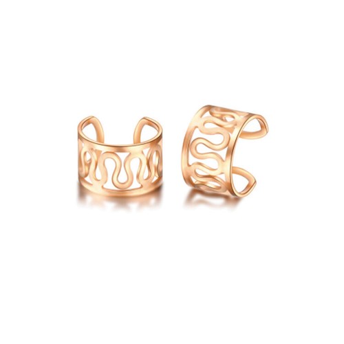 Unisex Fake Helix Cartilage Unbendable Conch Clip On Non-Piercing Ear Cuff - Picture 20 of 36