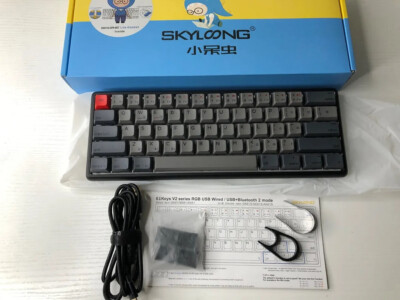 60% Wireless Bluetooth Gaming Mechanical Keyboard HotSwap Aluminum Yellow Switch