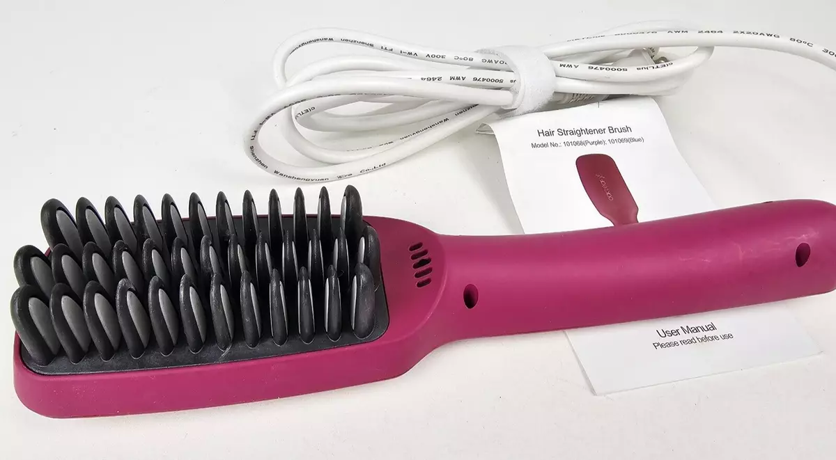 Oak leaf hair straightener clearance brush