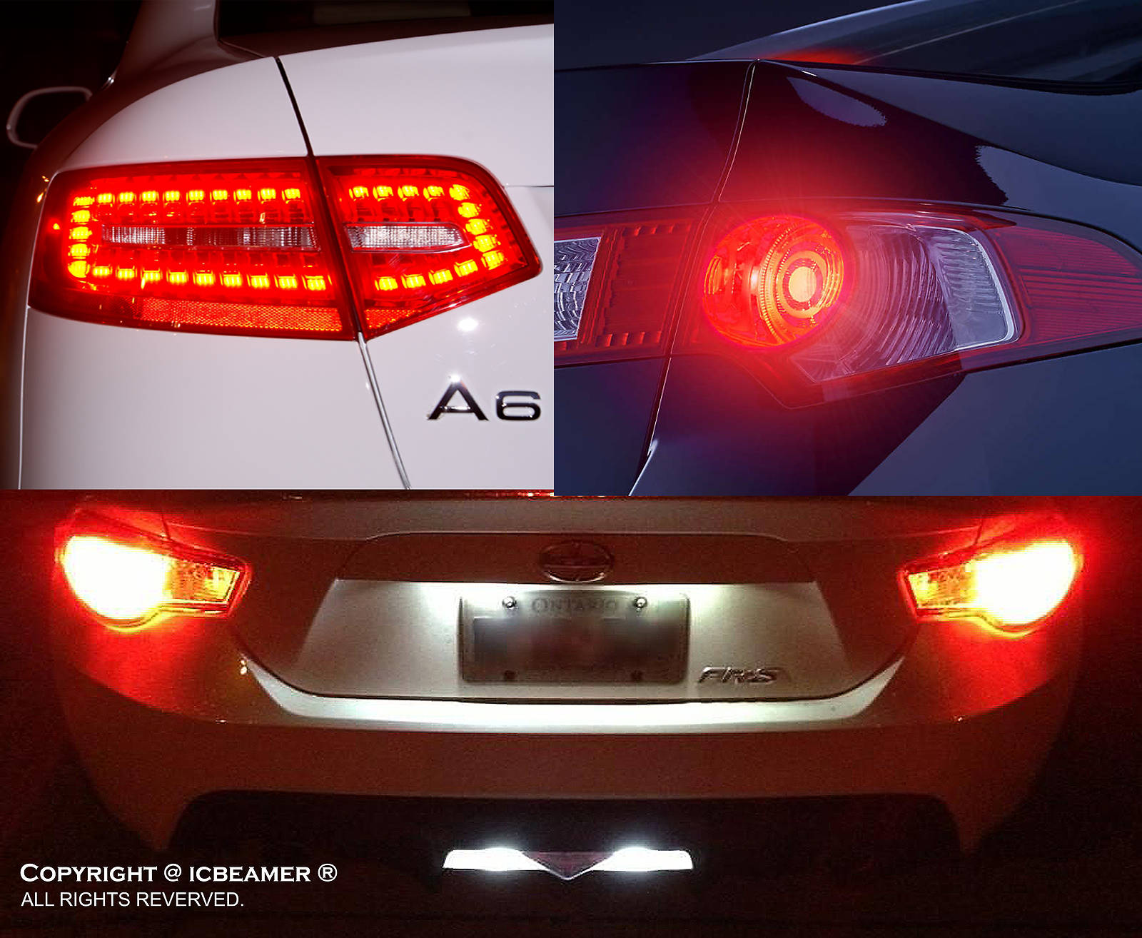 x4 1157 1016 7.5W LED Red Fit Tail Brake Replace Halogen Light Bulbs