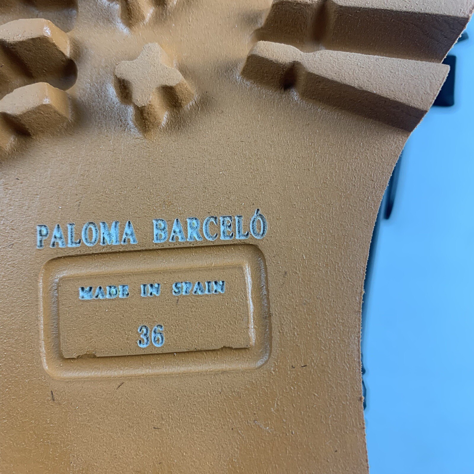 SAOLA Stivali Paloma Barcelo neri alti in pelle con suola a strappo taglia 36 nuovi senza scatola 7586