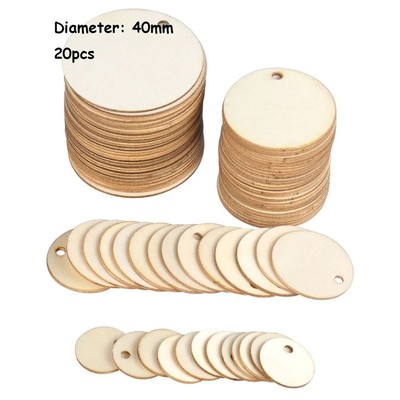 100 Stück Holzringe 5cm - Natur Holzscheiben Zum Bemalen & Basteln