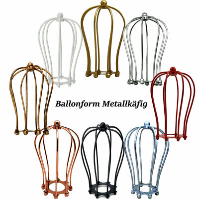 Pendelleuchte Lampenschirm Drahtkäfig Ballonform Vintage Deckenleuchte Metal