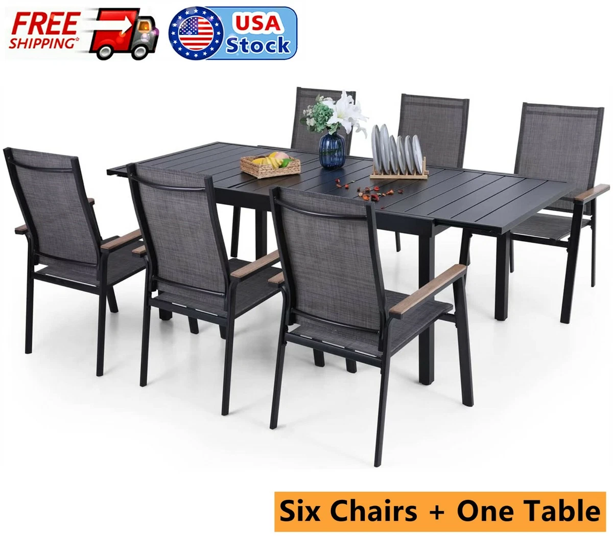 Extra wide online stackable patio chairs