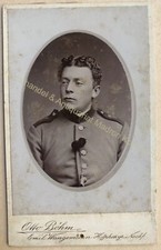 orig. CDV Foto Otto B&ouml;hm Emil Wangemann Soldat Passau Bayerische Armee um 1870