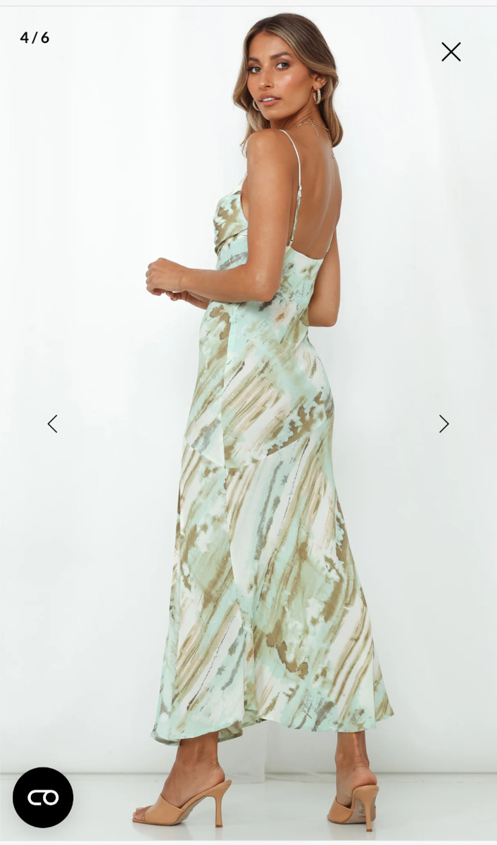 Selfie Leslie FULL TIME GLAM GIRL MIDI DRESS MINT Size M View 2