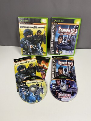 Xbox - 2 Game Lot - Counter-Strike / Rainbow Six 3 - Complete (CIB) -Discs Minty