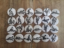 Pack Lot Badge Pin Button Sexual Position Sexe Kamasutra *24