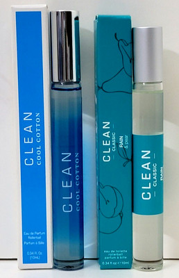 CLEAN COOL COTTON, CLASSIC RAIN & PEAR 0.34 fl oz ROLLERBALL (PICK YOUR SCENT)