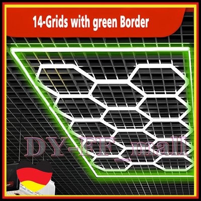 14X Hexagon LED Lampe Röhren Werkstatt Garage Wand Decken Leuchte Beleuchtung DE