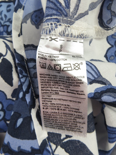 GAP Women's Thin Lightweight See Through Cotton Floral Tank Top Multicolor S - Picture 7 of 13
