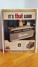 EGNATER GUITAR AMPLIFIERS  RENEGADE AMP PRINT AD 11 X 8.5  B5