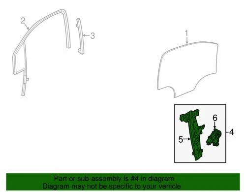 Regulador de ventana delantera lado del conductor genuino GM 2013-2015 Chevrolet Buick 95298983 Foto 2 de 2