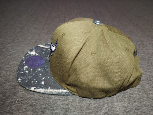 Mitchell & Ness Chicago Bulls Adjustable Hat Cap Olive Green Splatter Paint EUC - Picture 4 of 6