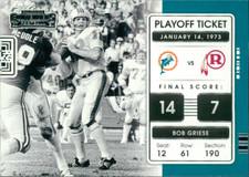 2021 Panini Contenders - Playoff Tickets #PLT-BGR Bob Griese