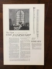 1924 vintage original print ad Eversharp Wahl Fountain Pen
