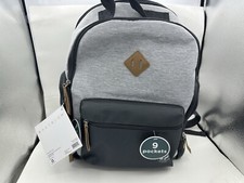 Baby Boom Diaper Bag Backpack Gray Infant Toddler 9 Pockets w/ Changing Pad New