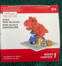 Creatology Mini Building Blocks ~ Dino ~ 3D Puzzle ~ 233 Pieces with Base ~ NIB