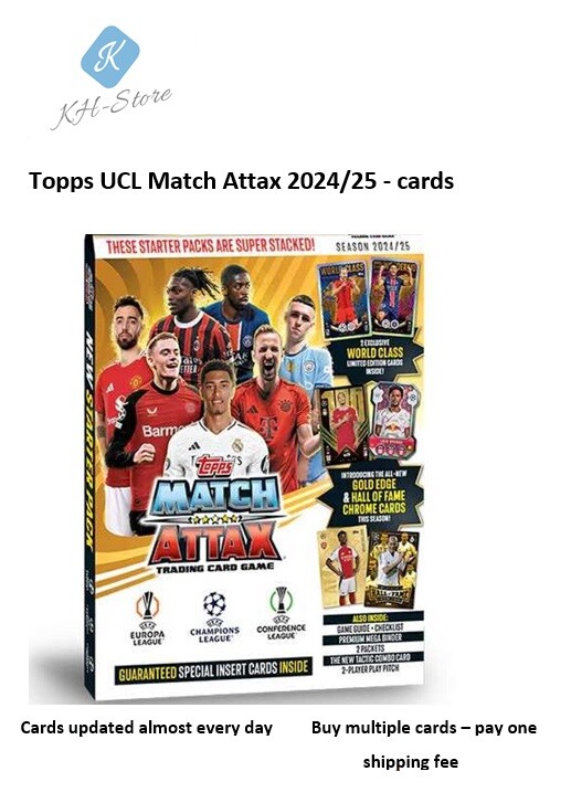 Topps Match Attax 2024/2025 24/25 Champions Europa League Base